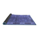 Sideview of Oriental Blue Traditional Rug, urb695blu