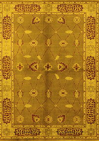 Oriental Yellow Traditional Rug, urb695yw