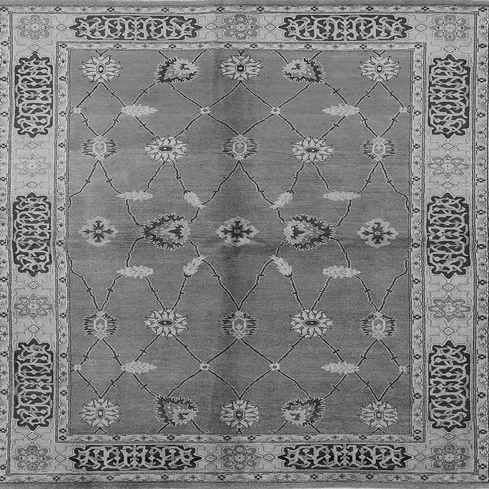 Square Oriental Gray Traditional Rug, urb695gry