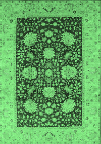 Oriental Emerald Green Traditional Rug, urb696emgrn