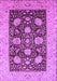 Machine Washable Oriental Purple Traditional Area Rugs, wshurb696pur