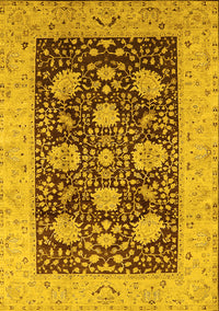 Oriental Yellow Traditional Rug, urb696yw