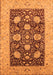 Machine Washable Oriental Orange Traditional Area Rugs, wshurb696org