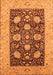 Oriental Orange Traditional Rug, urb696org