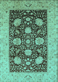 Oriental Turquoise Traditional Rug, urb696turq