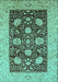 Oriental Turquoise Traditional Rug, urb696turq