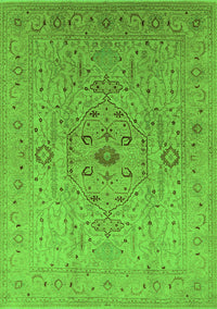 Oriental Green Traditional Rug, urb697grn