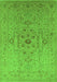 Oriental Green Traditional Rug, urb697grn