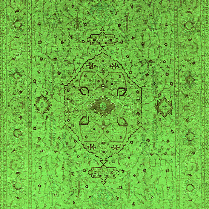 Oriental Green Traditional Rug, urb697grn