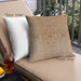 Front View of Mid-Century Modern Urban Square Chocolate Brown Throw Pillow, 18 inch by 18 inch, pwurb697