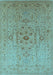 Oriental Light Blue Traditional Rug, urb697lblu