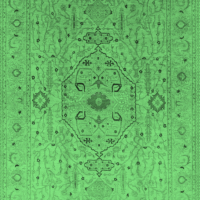 Oriental Emerald Green Traditional Rug, urb697emgrn
