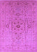Machine Washable Oriental Purple Traditional Area Rugs, wshurb697pur