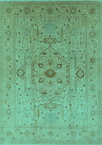 Oriental Turquoise Traditional Rug, urb697turq