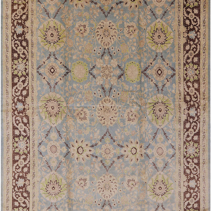 Mid-Century Modern Brown Oriental Rug, urb698