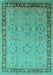 Oriental Turquoise Industrial Rug, urb698turq