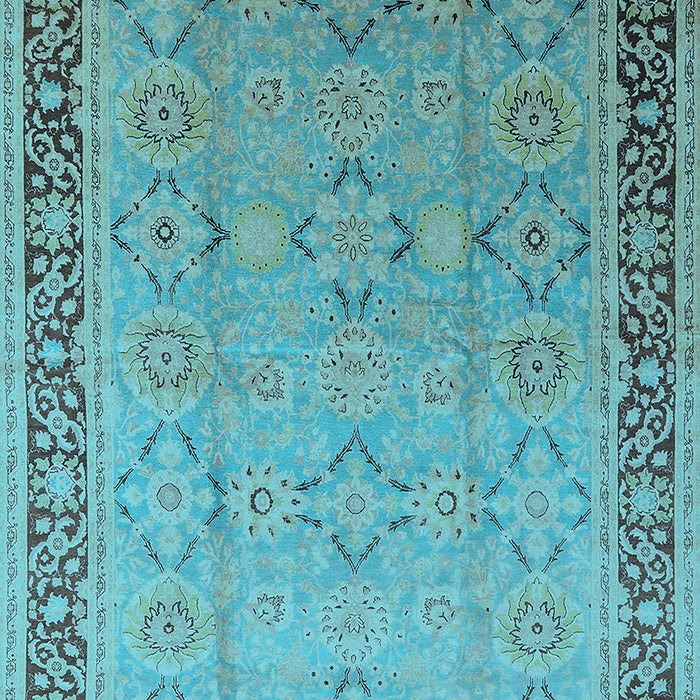 Oriental Light Blue Industrial Rug, urb698lblu