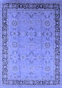 Oriental Blue Industrial Rug, urb698blu