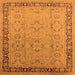 Square Oriental Orange Industrial Rug, urb698org