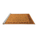 Sideview of Machine Washable Oriental Orange Industrial Area Rugs, wshurb698org