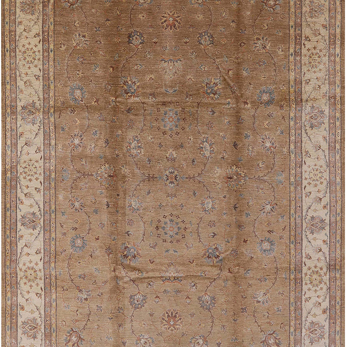 Mid-Century Modern Light Copper Gold Oriental Rug, urb699