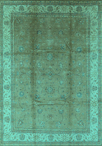 Oriental Turquoise Traditional Rug, urb699turq