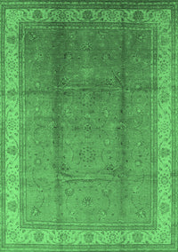 Oriental Emerald Green Traditional Rug, urb699emgrn