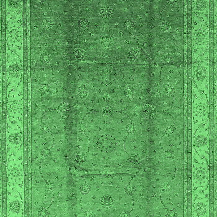 Oriental Emerald Green Traditional Rug, urb699emgrn