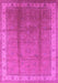 Machine Washable Oriental Pink Traditional Rug, wshurb699pnk