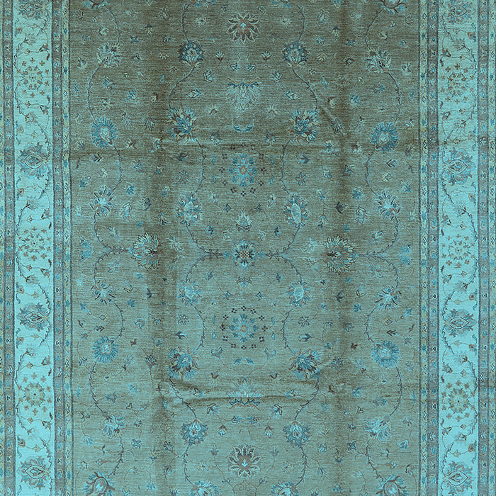 Oriental Light Blue Traditional Rug, urb699lblu