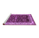 Sideview of Machine Washable Oriental Purple Traditional Area Rugs, wshurb700pur