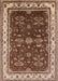 Mid-Century Modern Light Copper Gold Oriental Rug, urb700