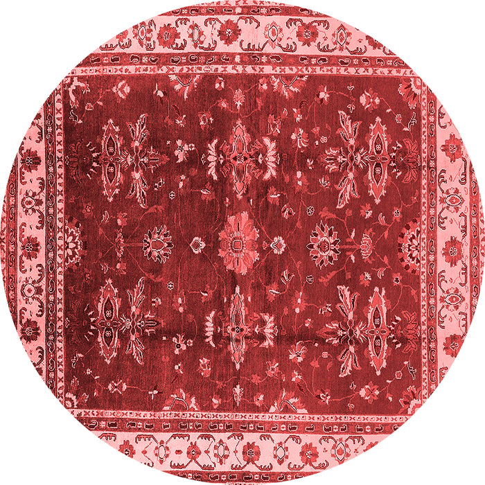 Machine Washable Oriental Red Traditional Rug, wshurb700red