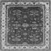 Square Oriental Gray Traditional Rug, urb700gry