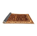 Sideview of Oriental Orange Traditional Rug, urb700org