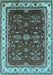 Oriental Light Blue Traditional Rug, urb700lblu