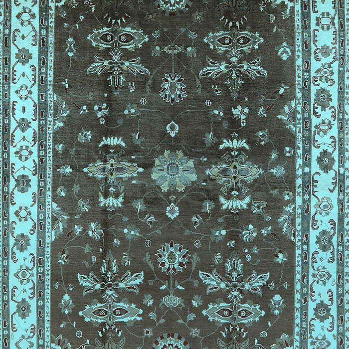 Oriental Light Blue Traditional Rug, urb700lblu