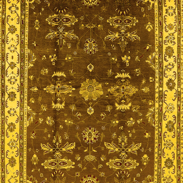 Oriental Yellow Traditional Rug, urb700yw
