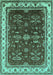 Oriental Turquoise Traditional Rug, urb700turq