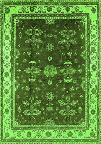 Oriental Green Traditional Rug, urb700grn