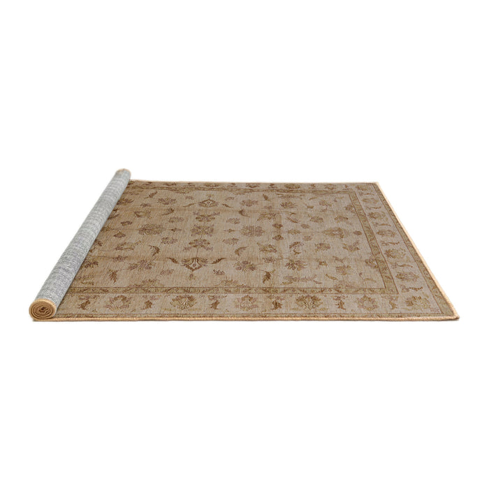 Sideview of Machine Washable Industrial Modern Light Brown Rug, wshurb701