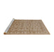 Sideview of Machine Washable Industrial Modern Light Brown Rug, wshurb701