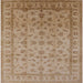 Square Machine Washable Industrial Modern Light Brown Rug, wshurb701