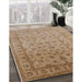 Machine Washable Industrial Modern Light Brown Rug in a Family Room, wshurb701