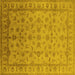 Square Oriental Yellow Industrial Rug, urb701yw