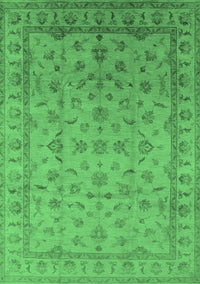 Oriental Emerald Green Industrial Rug, urb701emgrn