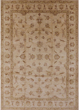Mid-Century Modern Light Brown Oriental Rug, urb701