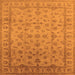 Square Oriental Orange Industrial Rug, urb701org