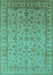 Oriental Turquoise Industrial Rug, urb701turq