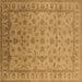 Square Oriental Brown Industrial Rug, urb701brn